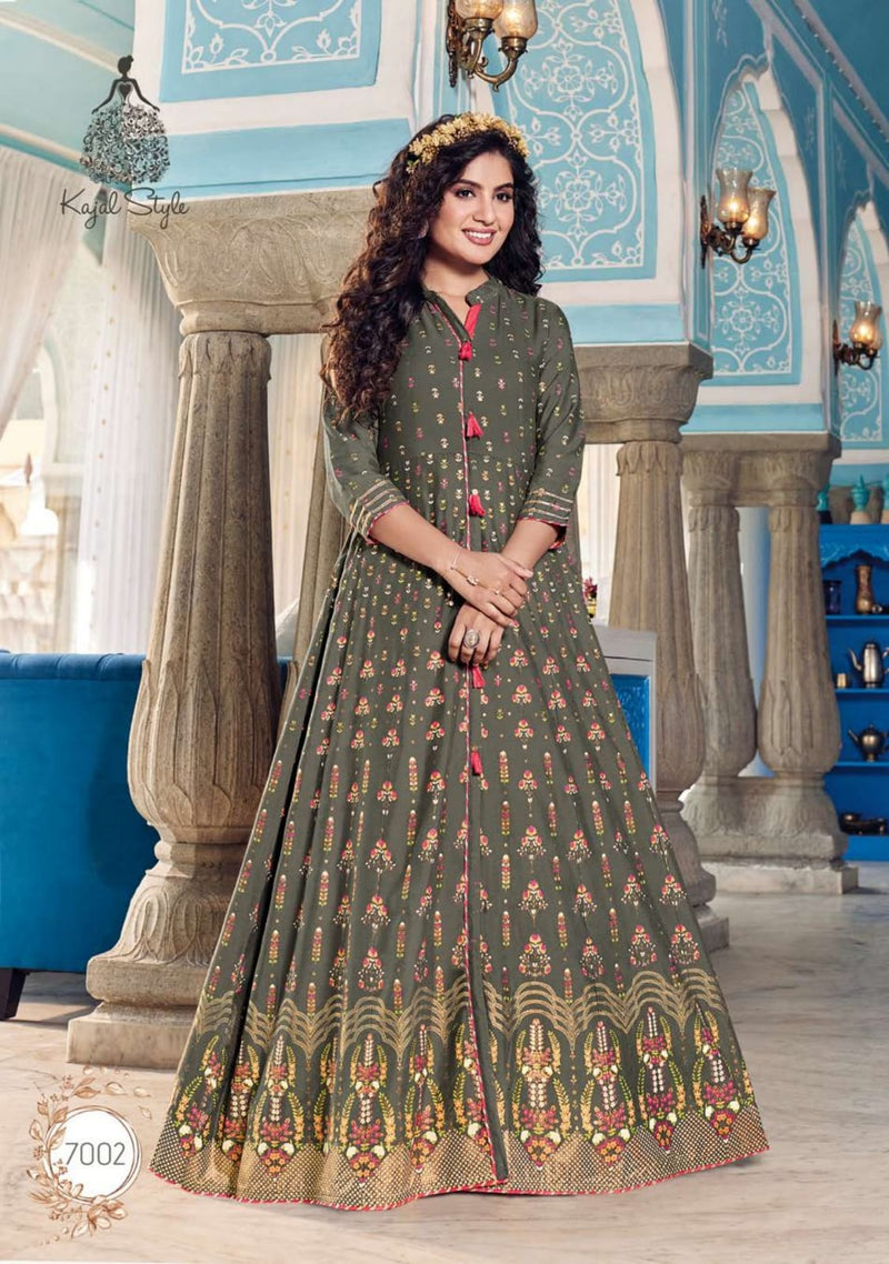 Amazon.com: FABMIAMI Designer Long Beautiful Anarkali Floral Touch Dress  Indian Pakistani Party Wear Heavy Embroidery Worked Gown-5303 (Choice-2,  36) : Clothing, Shoes & Jewelry